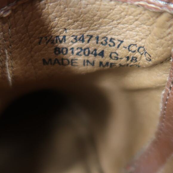 Frye Shoes Womens 7.5 Ankle Boot Ray Western Brown Leather Shootie Cutout Buckle - Picture 15 of 16